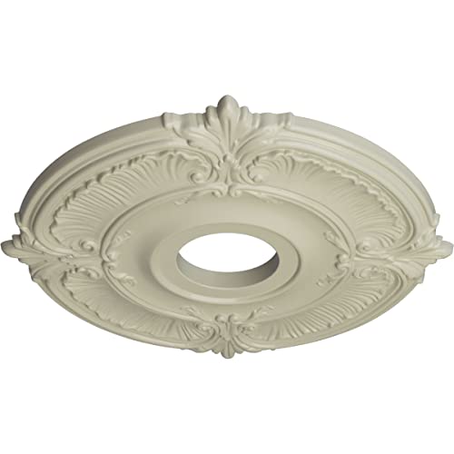 Image of Ekena Millwork CM18ATCYFDecorative Ceiling Medallions Modeled After Original Historical Patterns & Designs, Clear Yellow