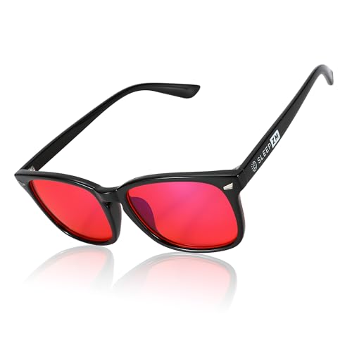 Sleep ZM 100% Blue Light Blocking Glasses - Women + Men - Better Sleep - Anti Eye Strain Protection - Computer Screens Gaming