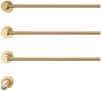 Swiss Madison Claire 3-Bar Electric Towel Warmer Heated Towel Racks for Bathroom in Brushed Gold