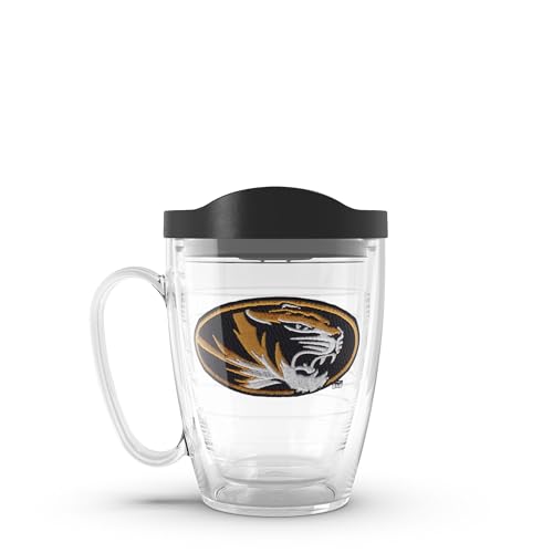 Tervis Made in USA Double Walled University of Missouri Tigers Insulated Tumbler Cup Keeps Drinks Cold & Hot, 16oz Mug, Athletic Logo