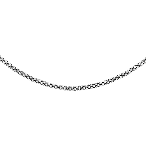 Chaîne maille popcorn femme argent 925 Tuscany Silver collier
