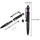 Tactical Pen,Saijer Taktischer Kugelschreiber Stift Tactical für die Selbstverteidigung Multifunktional Glasbrecher Stift Schwarz für Tactical Defense