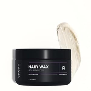 CRVFT Hair Wax 2oz | Medium Hold/Medium Shine | Control Frizz & Catch Flyaways | Ideal for Medium to Long Hair | Reworkable Defining Styler [Heavy] | Made in the USA | Paraben & Sulfate Free [Scented]