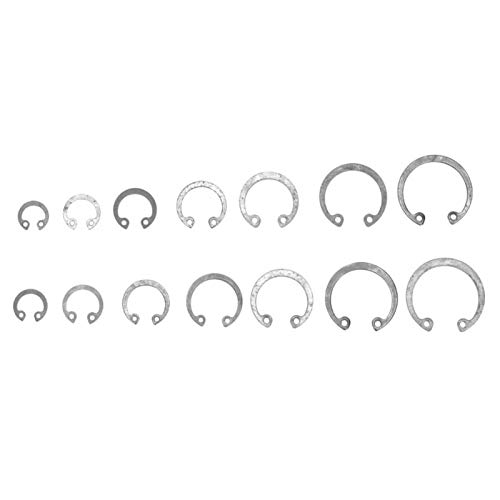 XLBH Décoration Essentielle Circlips de retenue en Acier à Ressort de Carbone de 280 pcs avec Accessoires de matériels de Fixation de la Fixation Matériel