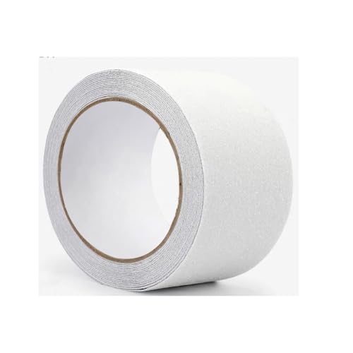 Grip Tape Anti Slip Tape 3 Inch, 20 Feet, White Heavy Duty Non Skid Tape for Stairs Outdoor/Indoor, Waterproof Safety Adhesive Strips Roll for Ramp Traction Tread Staircases, 80 Grit
