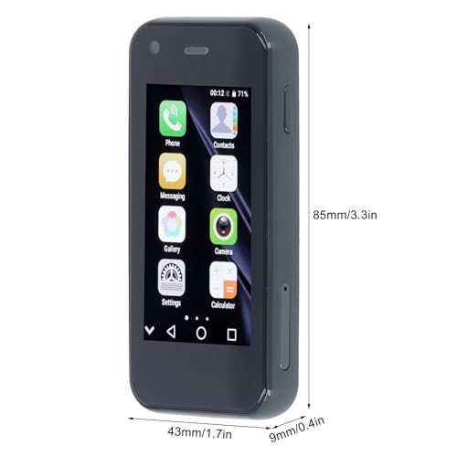 Mini Smartphone 3G 2,5" med Dual SIM, 1GB RAM, Android 6.0 - Grön