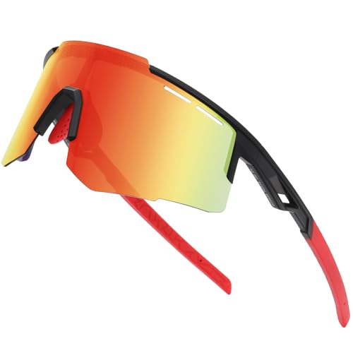 DUCO Polarized Sports Sunglasses for Men UV400 protection Shades Cycling Baseball Running Fishing Sun Glasses DC0030