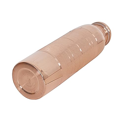 COPPER BOTTLE Pure Copper Water Bottle 34 Oz Copper Water Bottle - Leak Proof (34 Oz) (With Pitambari Powder)