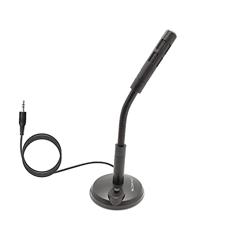 Image of (Refurbished) Zebronics ZEB-SM600 PRO Omnidirectional Desktop Microphone, 3.5mm Connector, Flexible Design, 2 Meter Braided Cable, mic ON Off Option, Clear Audio Recording and Plug Play Usage
