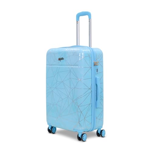 Image of AMERICAN TRAVELLER Spider Single Small Trolley Bag | TSA-Type Lock | Large Polycarbonate Hardshell, Lightweight Expandable, 360 Rotatable Wheels, TSA Type Lock