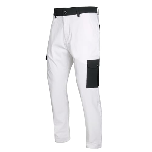 JE&NS Cargo Pants for Men, Stretch Relaxed Fit Mens Casual Pants or Work Pants for Men