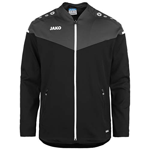 JAKO Herren Präsentationsjacke Champ 2.0, Schwarz/Anthrazit, M – Ansicht 2