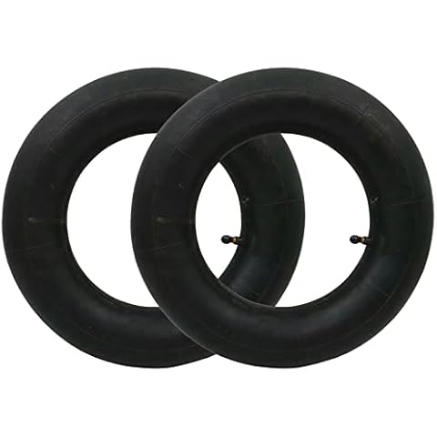 2 Pcs 3.50-8 Replacement Inner Tubes with TR-87 Bent Valve Stem for Wheelbarrow Wheel, Cart Wheel, Hand Truck Wheel Cover