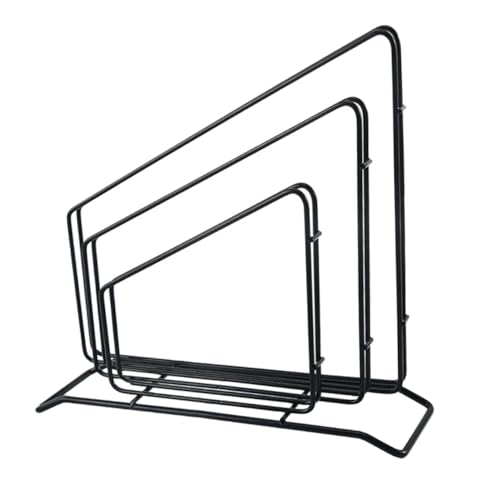 OUNONA 1pc Multi Functional Kitchen Storage Rack Iron Stand for Utensils and Cutting Boards Filtering Organizer Stylish Design for Home Use