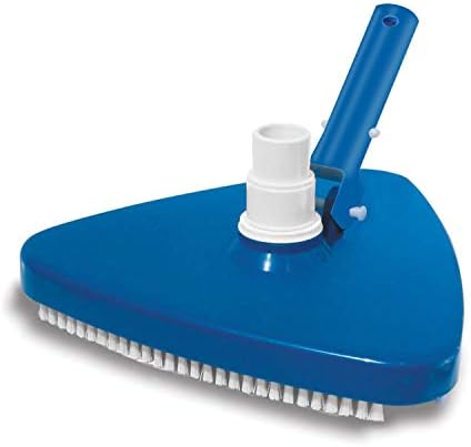 Triangular Vinyl Pool Vacuum Head, Weighted Swimming Pool Vacuums for Above Ground & Inground Pools (Blue)