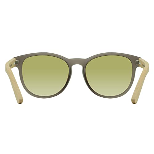 Piranha Stax Bamboo Temple Sunglasses for Women with Crystal Frames and Gold Mirror Lenses4