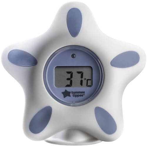 Tommee Tippee InBath Digital Thermometer Suitable for Bathing and their Nursery Waterproof and Floats in Water Easy to Read LCD Display
