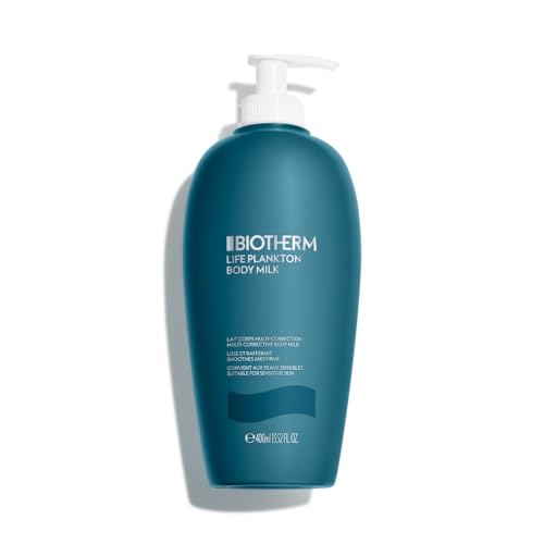 BIOTHERM Life Plankton Body Milk, Latte Corpo Multi-Correttivo, Nutriente e Levigante, Pelle Più Elastica, Adatto alle Pelli Sensibili, Con Life Plankton e Burro di Karité, Omega 6 e Omega 9, 400 ml