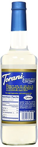 Image of Torani Sugar Free Coconut Syrup, 750mL (Pack of 2)