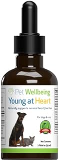 Pet Wellbeing Young at Heart for Dogs - Vet-Formulated - Supports Cardiovascular (Heart & Circulatory) Health - Natural Herbal Supplement 2 oz (59 ml)