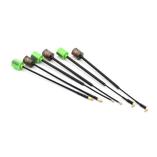 Sparkhobby RHCP/LHCP 5.8G 2.8dBi MINI FPV Antenna SMA/RP-SMA/MMCX-Straight/MMCX-Angle/UFL for RC Transmitter Receiver Drones DIY(L 100mm UFL Black)