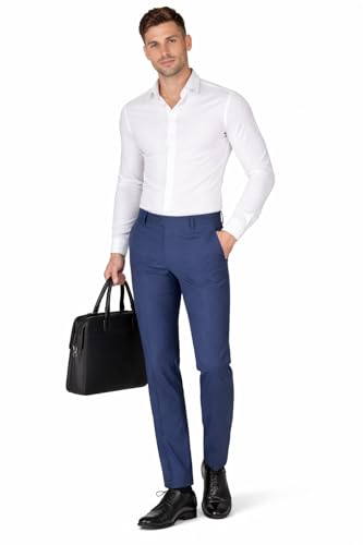 Image of Formal Pants for Men Office Wear - Premium Regular Fit Formal Trouser for Men, Boys, Gents Bottom Formal wear for Office Meeting, Party, Gathering, Wedding