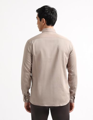 Image of Arrow Striped Slim Fit Mens Casual Shirts - 100% Cotton, Breathable & Comfortable, Full Sleeves Shirts for Men