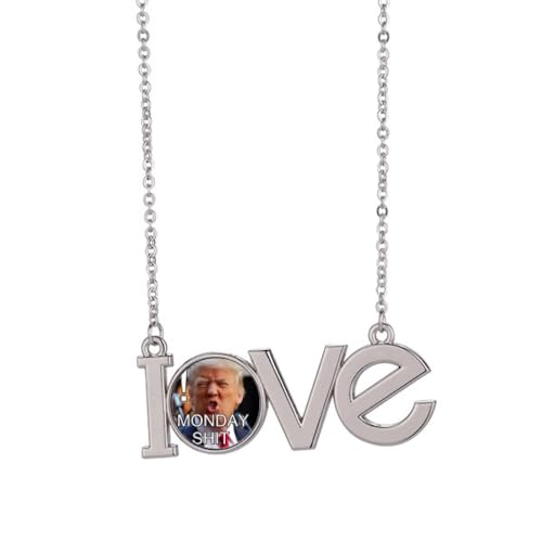 Collier pendentif Amérique président en colère taille M en acier