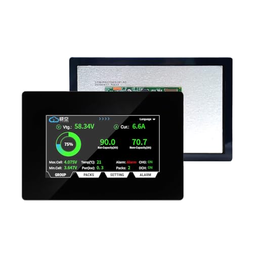 Image of JKBMS 7 Inch LCD Display Screen for PB Series Version V19 Home Energy Storage Inverter (LCD-7.0-TTL-P)