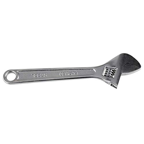 Olympia Tools 01-008 8 Inch Adjustable Wrench, Heavy Duty Drop Forged Steel, Chrome Plated thumb #3