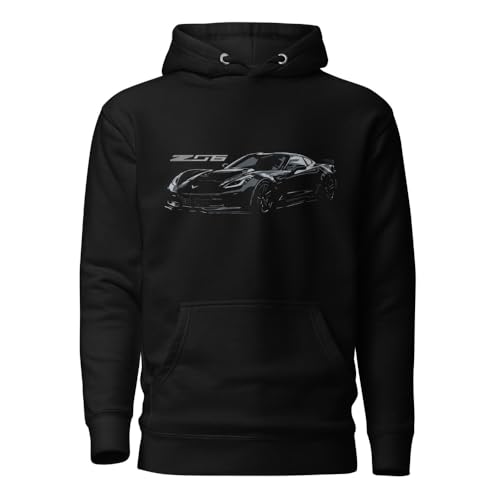 Blacked Out Corvette C7 Z06 Car Show Hoodie for Vette Fans