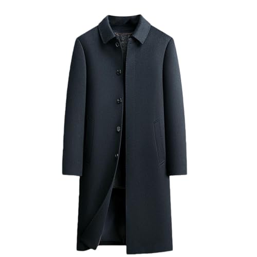 Veste en cachemire homme manteau hiver chaud avec double tweed amovible