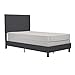 DHP Janford Upholstered Bed, Gray Linen, Twin