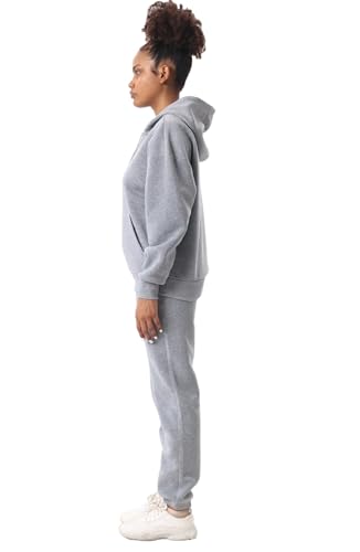 Image of Facitisu Women Fleece Sweatsuit 2 Piece Outfit Winter Warm Sherpa Lined Tracksuit Zip Up Hoodie Sweatshirts and Sweatpants