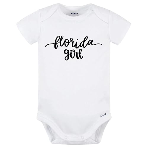 Image of Florida Girl Baby Onesie (6-9M, Gray)