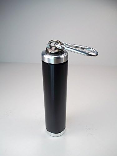 Waterproof Camping Storage Container Screw Top with Carabiner Spring Clip #5C