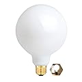 OMAYKEY 15W Dimmable Large LED Globe Bulb 100W Equivalent 1000 Lumens, 3000K Soft White E26 Medium Base, Vintage Edison G125 Large Globe Edison Style LED Filament Light Bulb, Deep Dimming Version