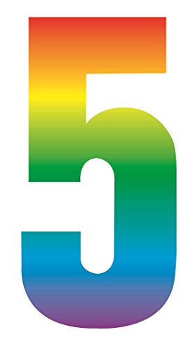 Adesivi ad alta visibilità color arcobaleno, a