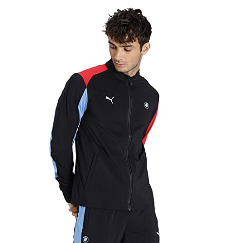 Image of Puma Cotton Zip Slim Fit Mens Casual Knitted Standard Length Jacket