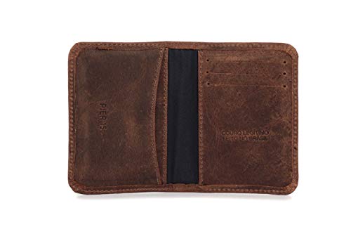 Carteira Em Couro Legítimo Fóssil Compacta Pier 15-001 - Canela