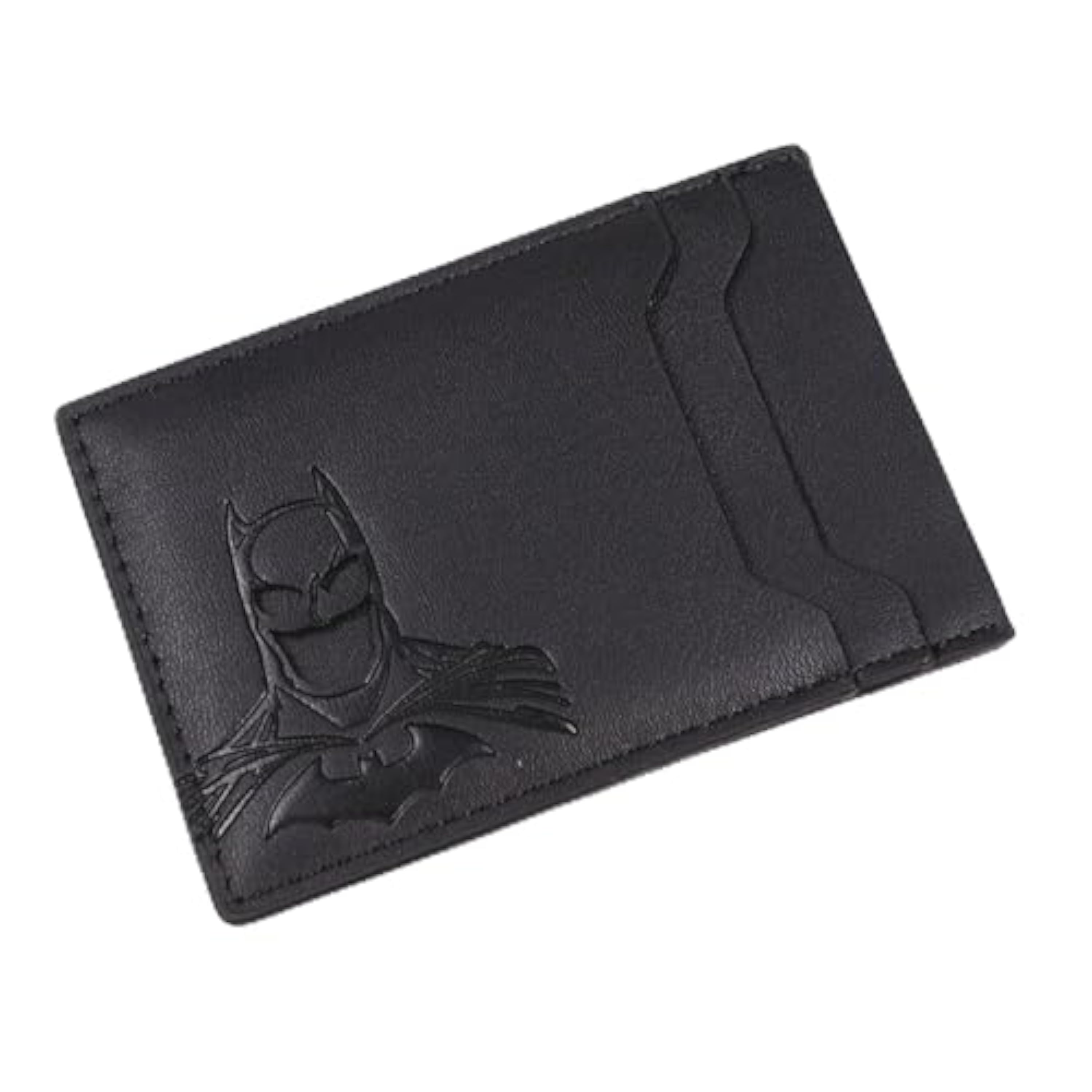 GRD9L-R Cartera Super Héroe de Piel con diseño de murciélago para Hombres y Mujeres – Estilo superhéroe, con Ranura para Tarjeta de identificación, Regalo Divertido para Padre, Marido o Novio