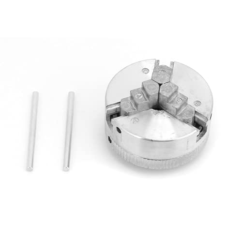 3ジョーメタル旋盤チャック、セルフセンタリング3ジョーチャッククランプ旋盤チャックCNCフライス盤の木工用ミニメタル旋盤用耐摩耗性亜鉛合金