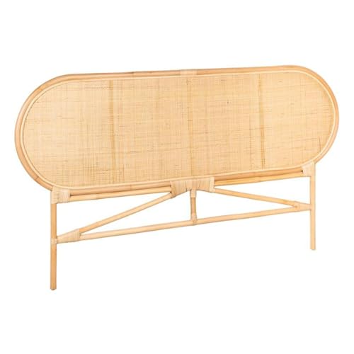AUBRY GASPARD - Tête De Lit en Rotin Naturel pour Sommier De 140 cm - Dimensions 170X3X95 cm - Matériau Durable et Élégant - Facile d'entretien - Couleur...
