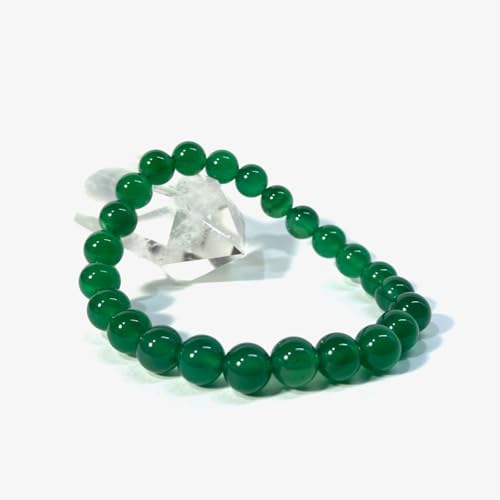 シンプル 緑瑪瑙 パワーストーン ブレスレット 8mm 天 然石ブレス メンズ・レディース 男性・女性 数珠