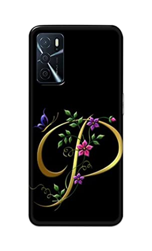 Image of Printed Hard Back Cover Case for Oppo A16 | Oppo A16s Back Cover (Alphabet P) -1803