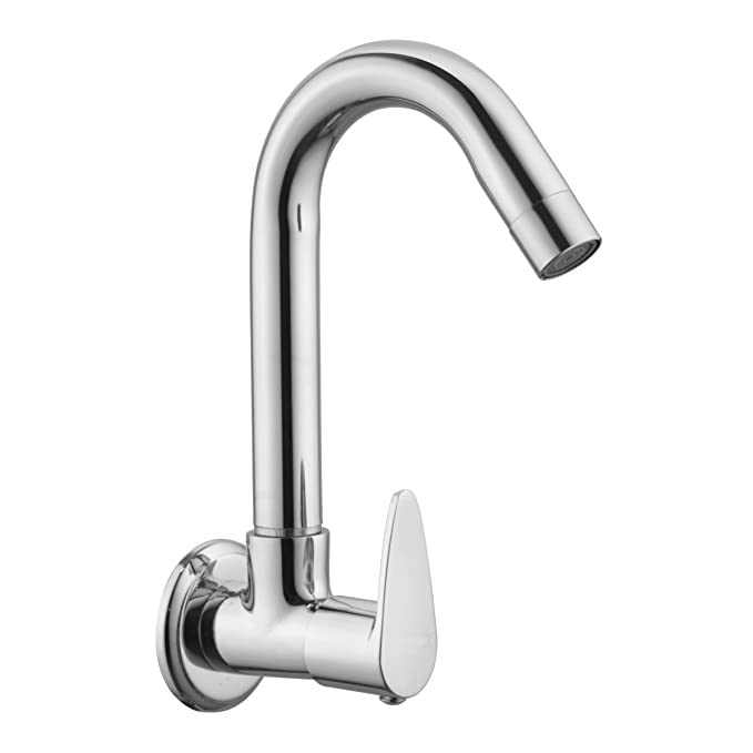 CLINTON Vignet Brass Sink Cock Faucet with Wall Flange