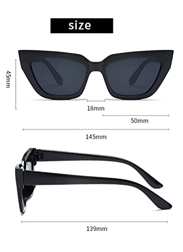 ZENYS Retro Cat-Eye Sunglasses for Men and Women (Color : B, Size : 1)4