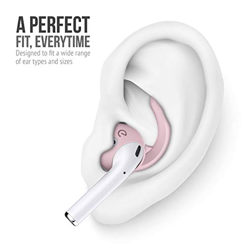 Earbuddyz 2.0 Ear Hooks And Covers Accessories Compatible With Apple Airpods 1 & 2 Or Earpods Headphones/Earphones/ Earbuds (3 Pairs) (Pretty In Pink) #TOP6