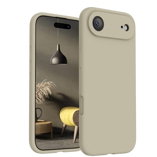 Image of FireNova Magnetic for iPhone Air Case, Compatible with MagSafe, [Integrated Silicone Camera Control Button] [Camera Protection] Microfiber Lining Phone Case for iPhone 17 Air, 6.5 inch, Khaki