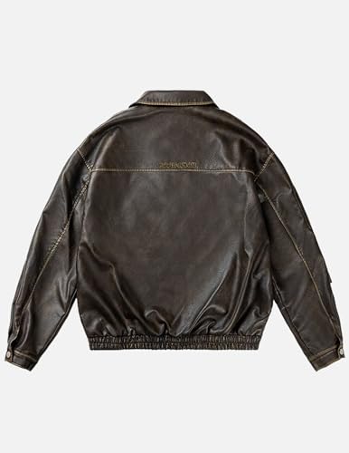 Aelfric Eden Jackets Multi Pocket Faux Leather Cropped Jacket Classic Vintage Comfy Soft Coats 2024 Trendy Outfits2